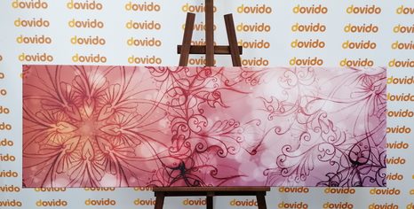 WANDBILD BLUMEN-MANDALA - BILDER MIT FENG SHUI-MOTIVEN - BILDER