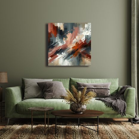 WANDBILD WILDE FARBEN IN BEWEGUNG - WANDBILDER ABSTRAKTE FORMEN - BILDER