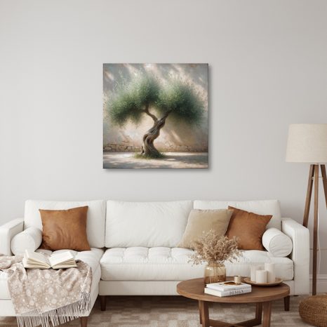 OBRAZ STARÝ OLIVOVNÍK VE STŘEDOMOŘÍ - OBRAZY STROMY A LISTY - OBRAZY