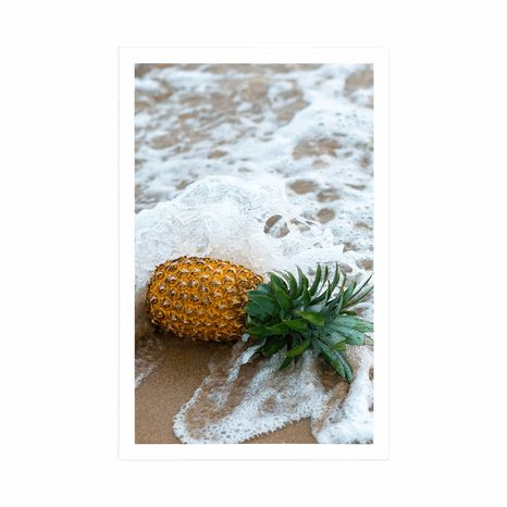 POSTER – ANANAS NELL'ONDA DELL'OCEANO - NATURA - POSTER