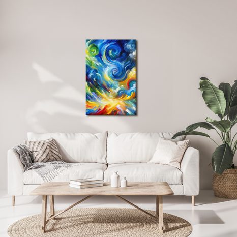 OBRAZ ABSTRAKTNÍ VÍŘENÍ BAREV - ABSTRAKTNÍ OBRAZY - OBRAZY