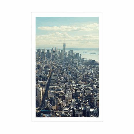 POSTER VIEW OF THE CHARMING CENTER OF NEW YORK CITY - CITIES - POSTERS