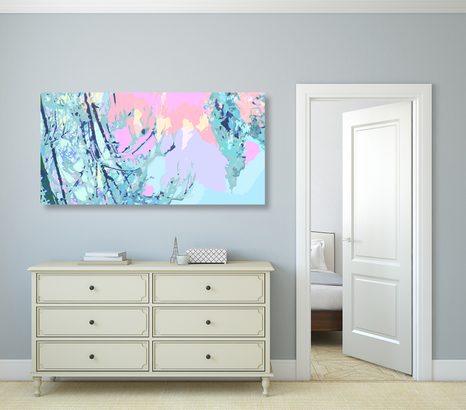 OBRAZ ABSTRAKTNÉ SPOJENIE STROMOV - OBRAZY PRÍRODY A KRAJINY - OBRAZY