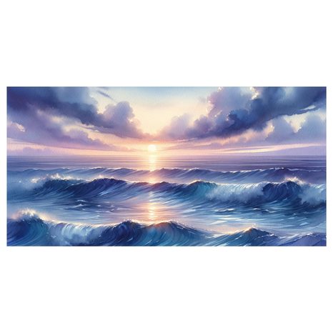 OBRAZ TŘPYTÍCÍ SE MOŘSKÝ HORIZONT - OBRAZY MOŘE A PLÁŽ - OBRAZY