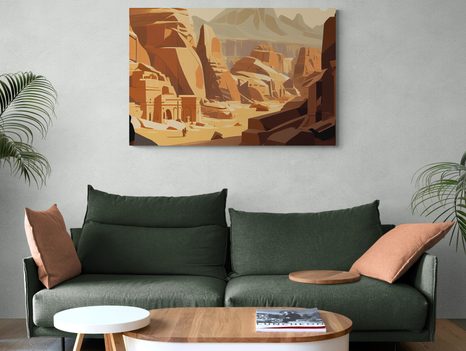 OBRAZ SKALNÍ MĚSTO - OBRAZY HORY - OBRAZY