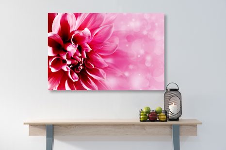 КАРТИНА НА ПЛАТНО – РОЗОВ ЦВЯТ - КАРТИНИ С ЦВЕТЯ - КАРТИНИ