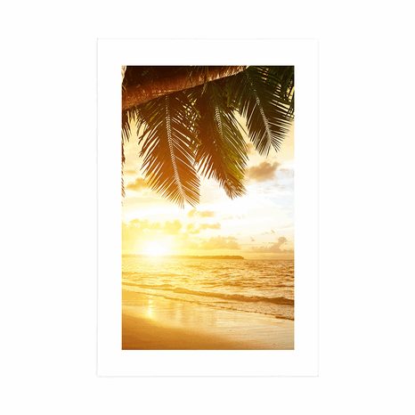 POSTER – ALBA SULLA SPIAGGIA CARAIBICA - NATURA - POSTER