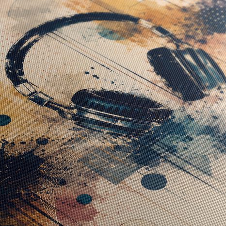 WANDBILD MUSIKALISCHE ENERGIE UND KREATIVITÄT - MUSIKBILDER - BILDER