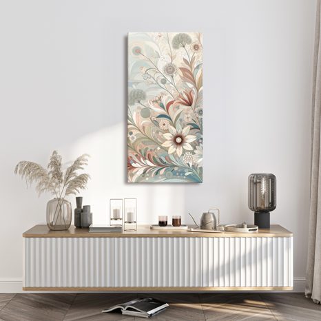 OBRAZ JEMNÉ KVĚTINY V PASTELOVÝCH ODSTÍNECH - OBRAZY KVĚTŮ - OBRAZY