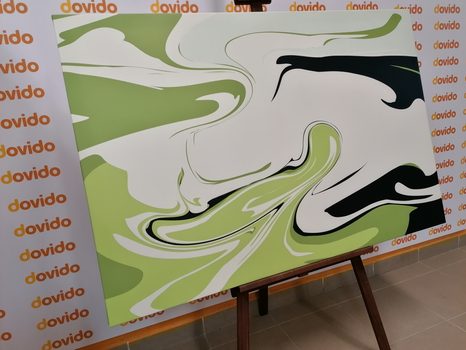 OBRAZ ABSTRAKTNÍ ZELENÝ VZOR - ABSTRAKTNÍ OBRAZY - OBRAZY