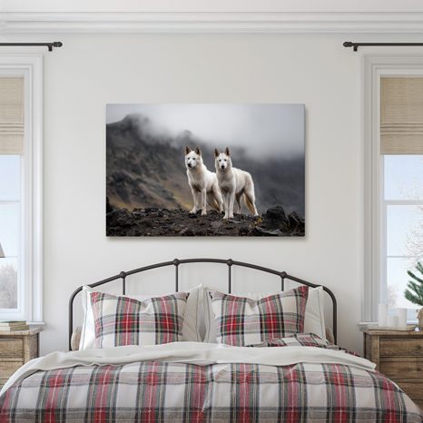 OBRAZ VLCI V MLHAVÝCH HORÁCH - OBRAZY PSI - OBRAZY