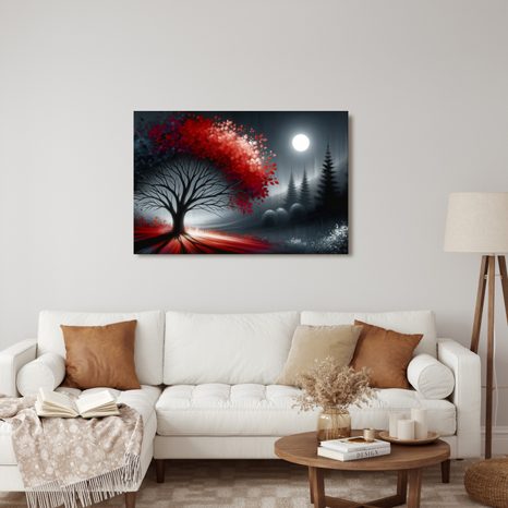 OBRAZ STROM ŽIVOTA POD MĚSÍCEM - OBRAZY STROMY ŽIVOTA - OBRAZY