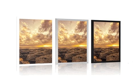 PLAKÁT SKÁLY MOŘE - PŘÍRODA - PLAKÁTY