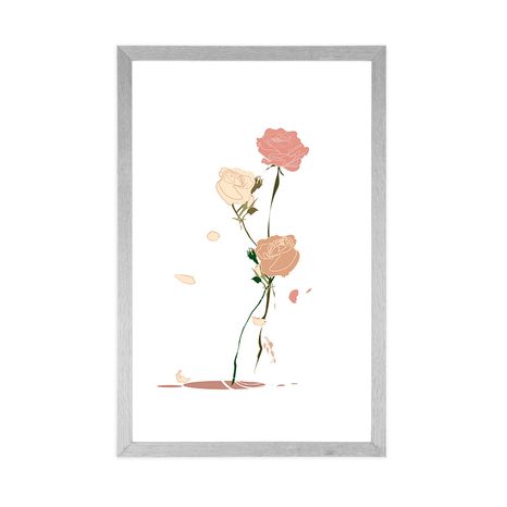 POSTER – BELLEZZA DEI FIORI CON PASSEPARTOUT - MOTIVI DALLA NOSTRA OFFICINA - POSTER