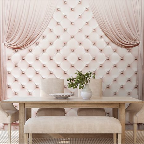 WALLPAPER ELEGANT CURTAINS - WALLPAPERS WITH IMITATION OF LEATHER - WALLPAPERS