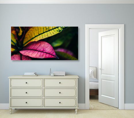 WANDBILD FRISCHE BLÄTTER - BILDER VON NATUR UND LANDSCHAFT - BILDER