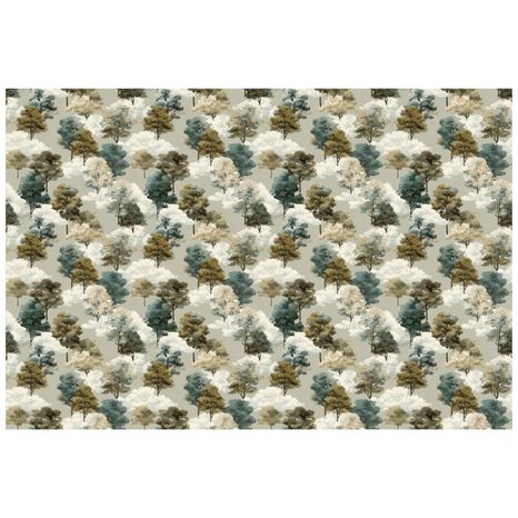 TAPETA AKVARELOVÉ STROMY V ZEMITÝCH TÓNECH - VZOROVANÉ TAPETY - TAPETY