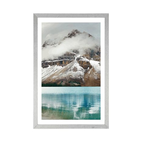 POSTER WITH MOUNT LAKE NEAR A MAGNIFICENT MOUNTAIN - NATURE - POSTERS