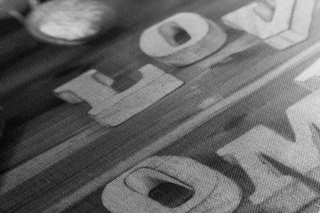 WANDBILD HARMONISCHES ZUHAUSE IN SCHWARZ-WEISS - SCHWARZ-WEISSE BILDER - BILDER