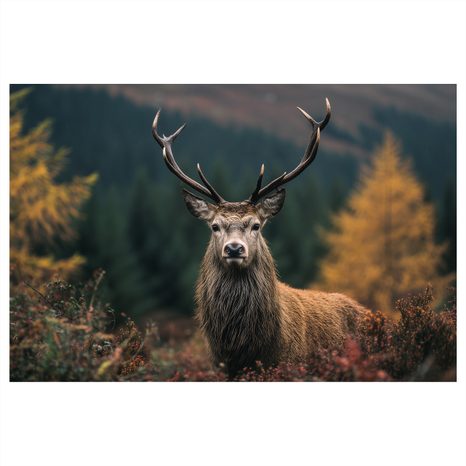 OBRAZ MAJESTÁTNÍ JELEN V LESE - OBRAZY JELENI - OBRAZY