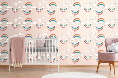 SAMOLEPÍCÍ TAPETA VESELÁ DUHA - SAMOLEPÍCÍ TAPETY - TAPETY