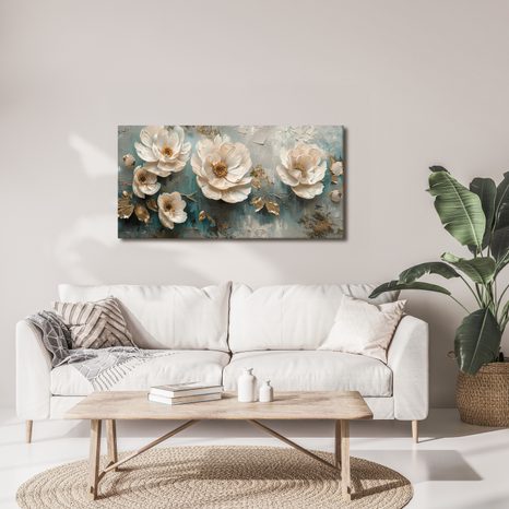 SLIKA LUKSUZNA CVJETNA HARMONIJA - SLIKE CVIJEĆA - SLIKE