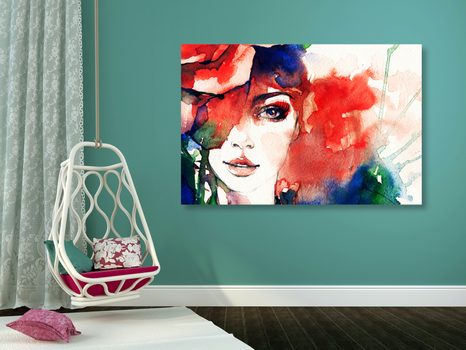 OBRAZ ABSTRAKTNÍ PORTRÉT ŽENY - OBRAZY ŽENY - OBRAZY