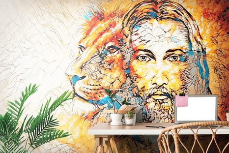 TAPETA VŠEMOHOUCÍ SE LVEM - ABSTRAKTNÍ TAPETY - TAPETY