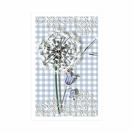 PLAKÁT KRESLENÁ PAMPELIŠKA - PRO DĚTI - PLAKÁTY