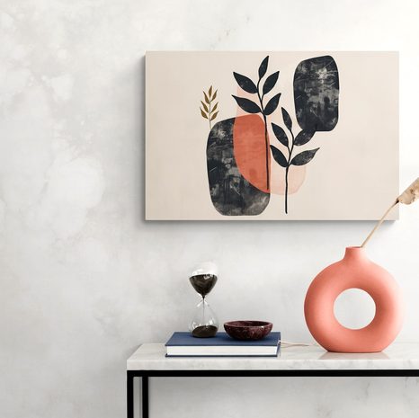 QUADRO SU TELA – JAPANDI NATURA MORTA CON FOGLIE - STAMPE E QUADRI - 🔥 SVENDITA TOTALE