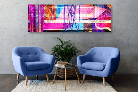 OBRAZ TEXTUROVANÉ GEOMETRICKÉ PRVKY - POP ART OBRAZY - OBRAZY