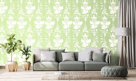 SELBSTKLEBENDE TAPETE GRÜNES VOLKSMUSTER - SELBSTKLEBENDE TAPETEN - TAPETEN