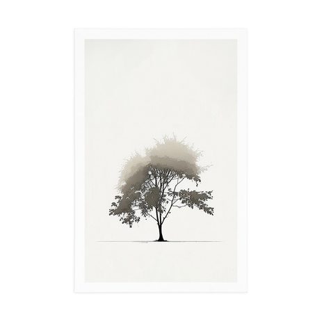 POSTER – ALBERO DECIDUO MINIMALISTA - ALBERI E FOGLIE - POSTER