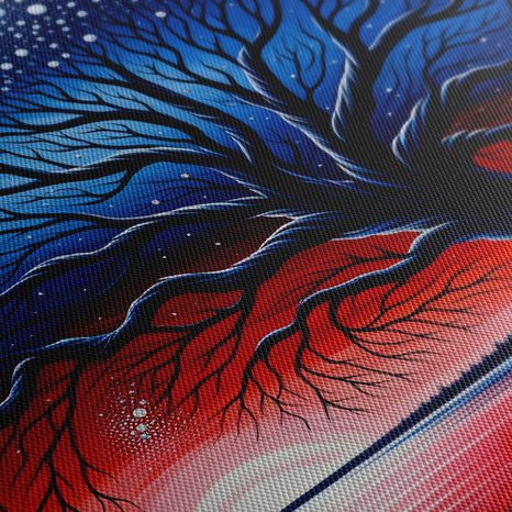 OBRAZ STROM ŽIVOTA PŘI ZÁPADU SLUNCE - OBRAZY STROMY ŽIVOTA - OBRAZY