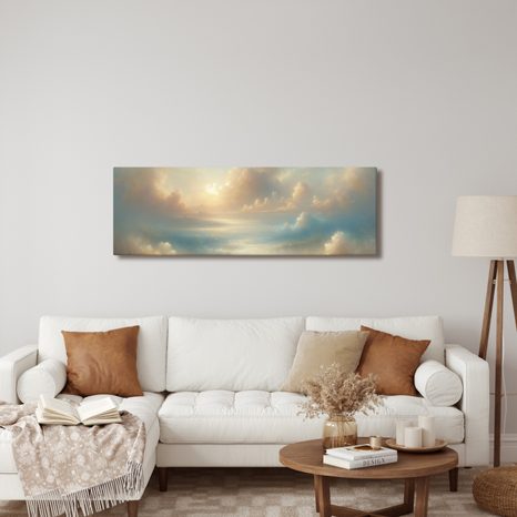 OBRAZ SVĚTLO V OBLACÍCH - OBRAZY VÝCHOD A ZÁPAD SLUNCE - OBRAZY