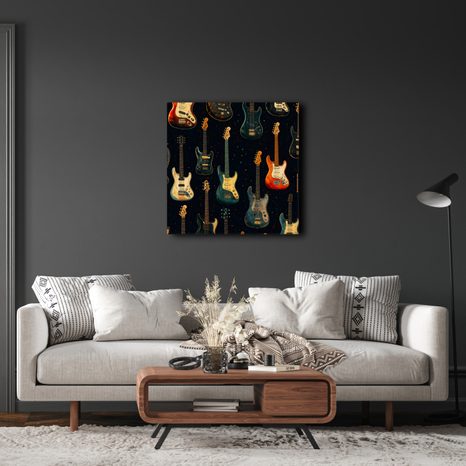 WANDBILD MUSIK IN DEN FARBEN DER NACHT - MUSIKBILDER - BILDER