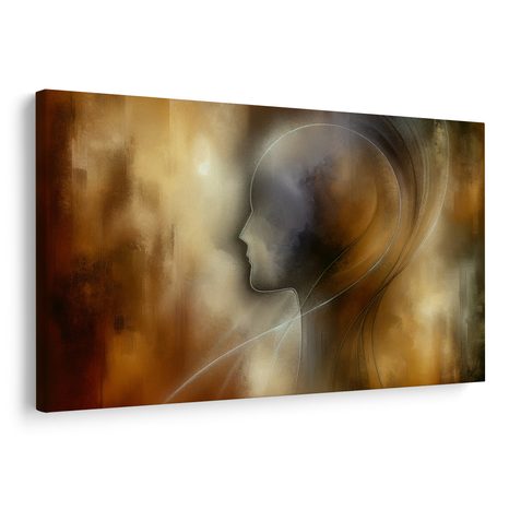 OBRAZ ABSTRAKTNÍ SILUETA V MLZE - ABSTRAKTNÍ OBRAZY - OBRAZY