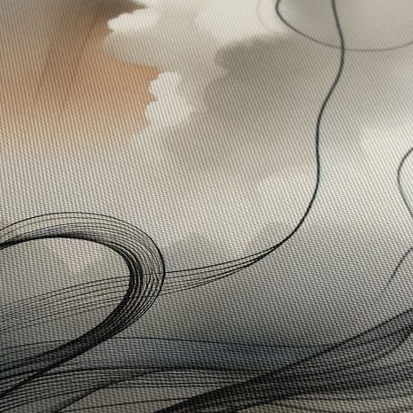 WANDBILD LICHT- UND NEBELSTRÖMUNG - WANDBILDER ABSTRAKTE FORMEN - BILDER