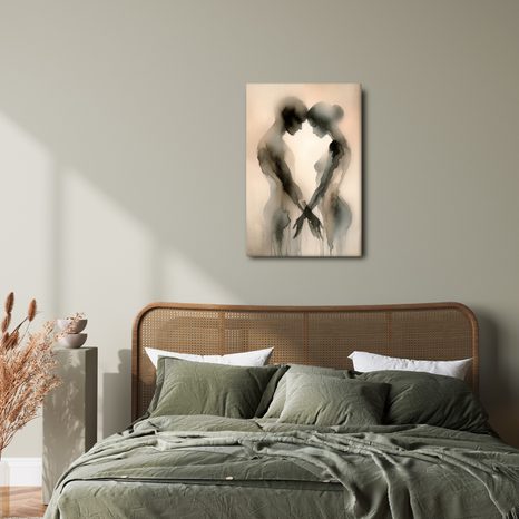 WANDBILD ZÄRTLICHKEIT OHNE GRENZEN - BILDER MIT LIEBESMOTIVEN - BILDER