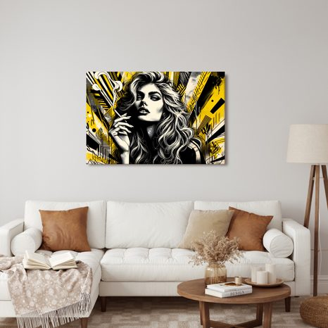 WANDBILD FRAU IM MODERNEN STIL - WANDBILDER FRAUEN - BILDER