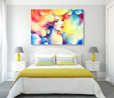 QUADRO SU TELA – FASCINO FEMMINILE - QUADRI DI DONNE - STAMPE E QUADRI