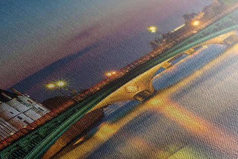 SLIKA OSVETLJENA PANORAMA PARIZA - SLIKE MESTA - SLIKE