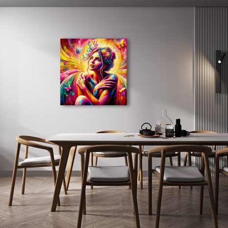 WANDBILD REGENBOGEN FARBHARMONIE - WANDBILDER FRAUEN - BILDER