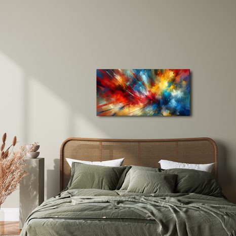 OBRAZ BAREVNÝ VESMÍR V POHYBU - OBRAZY ABSTRAKTNÍ TVARY - OBRAZY