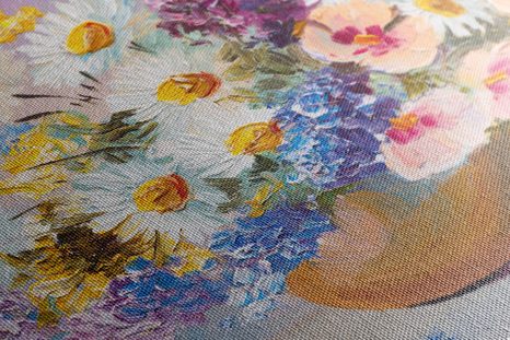 TABLOU PICTURĂ ÎN ULEI FLORILOR DE VARĂ - TABLOU FLORI - TABLOURI