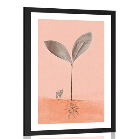 AFFICHE AVEC MONTURE LE SENS DE LA NATURE - DE NOTRE ATELIER - AFFICHES