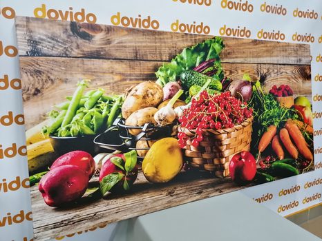CANVAS PRINT FRESH FRUITS AND VEGETABLES - PICTURES - 🔥 TOTAL SALE 🔥