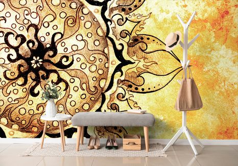 TAPETA MANDALA S VINTAGE NÁDECHEM - TAPETY FENG SHUI - TAPETY