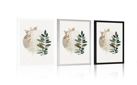 PLAKÁT BOHO ROSTLINKY - BOTANICKÉ - PLAKÁTY