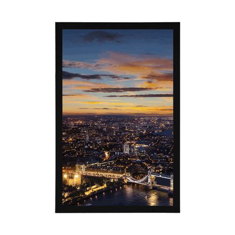 POSTER AERIAL VIEW OF TOWER BRIDGE - CITIES - POSTERS